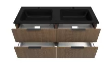 Waschtisch-Set >Lille< in Canello-Eiche Dekor - 120x54x47cm (BxHxT)
