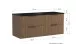 Waschtisch-Set >Lille< in Canello-Eiche Dekor - 120x54x47cm (BxHxT)