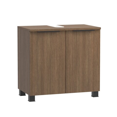 Waschbeckenunterschrank >Lille< in Canello-Eiche Dekor - 60x54x35cm (BxHxT)