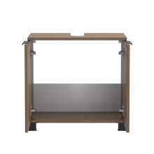 Waschbeckenunterschrank >Lille< in Canello-Eiche Dekor - 60x54x35cm (BxHxT)