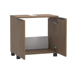 Waschbeckenunterschrank >Lille< in Canello-Eiche Dekor - 60x54x35cm (BxHxT)