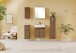Waschbeckenunterschrank >Lille< in Canello-Eiche Dekor - 60x54x35cm (BxHxT)