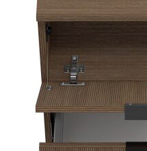 Waschbeckenunterschrank >Lille< in Canello-Eiche  Dekor - 60x54x35cm (BxHxT)