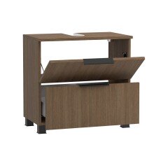 Waschbeckenunterschrank >Lille< in Canello-Eiche  Dekor - 60x54x35cm (BxHxT)