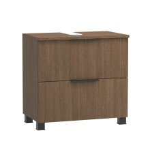 Waschbeckenunterschrank >Lille< in Canello-Eiche  Dekor - 60x54x35cm (BxHxT)