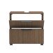 Waschbeckenunterschrank >Lille< in Canello-Eiche  Dekor - 60x54x35cm (BxHxT)