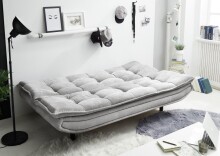 Schlafsofa >PATCH 2 Schlafsofa< Liegefläche 188x118cm, silver - 188x90x89 (BxHxT)