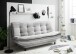 Schlafsofa >PATCH 2 Schlafsofa< Liegefläche 188x118cm, silver - 188x90x89 (BxHxT)