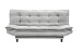 Schlafsofa >PATCH 2 Schlafsofa< Liegefläche 188x118cm, silver - 188x90x89 (BxHxT)