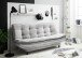 Schlafsofa >PATCH 2 Schlafsofa< Liegefläche 188x118cm, silver - 188x90x89 (BxHxT)