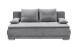 Schlafsofa >LUIGI LUX 3DL< Liegefläche 160x200cm, Bezug dark grey - 211x93x103 (BxHxT)