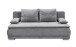 Schlafsofa >LUIGI LUX 3DL< Liegefläche 160x200cm, Bezug dark grey - 211x93x103 (BxHxT)