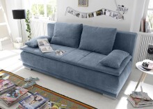 Schlafsofa >LUIGI LUX 3DL< Liegefläche 160x200cm, Bezug denim - 211x93x103 (BxHxT)