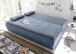 Schlafsofa >LUIGI LUX 3DL< Liegefläche 160x200cm, Bezug denim - 211x93x103 (BxHxT)