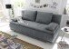 Schlafsofa >LUIGI LUX 3DL< Liegefläche 160x200cm, Bezug anthrazit - 211x93x103 (BxHxT)
