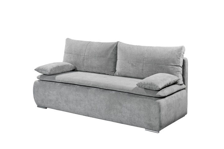 Schlafsofa >JANA 3DL< Liegefläche 208x160cm, schlamm - 208x102x95 (BxHxT)
