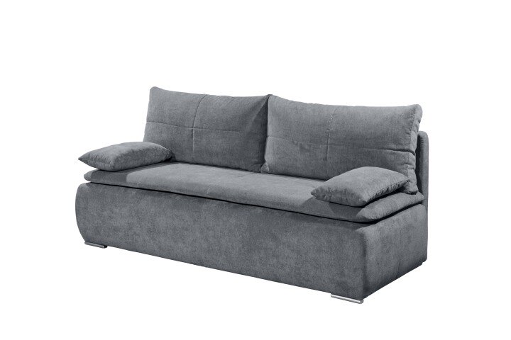 Schlafsofa >JANA 3DL< Liegefläche 208x160cm, anthrazit - 208x102x95 (BxHxT)
