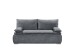 Schlafsofa >JANA 3DL< Liegefläche 208x160cm, anthrazit - 208x102x95 (BxHxT)