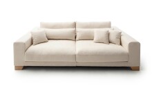 Big-Sofa >Phebe< 7 Kissen, Daune, Bezug in creme -...