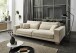 Big-Sofa >Phebe< 7 Kissen, Daune, Bezug creme - 286x90x141cm (BxHxT)