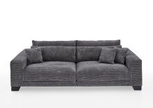 Big-Sofa >Phebe< 7 Kissen, Daune, Bezug dunkelgrau...