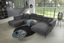 Wohnlandschaft >Silvie< U-Form, elektr....