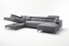 Wohnlandschaft >Silvie< U-Form, elektr. Sitzverstellung, grau - 360x96x239 (BxHxT)