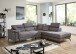 Wohnlandschaft >Silvie< Stauraum, elektr. Sitzverstellung, grau - 266x98x238 (BxHxT)