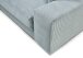 Wohnlandschaft >Siward< Daune, 6 Kissen, Bezug in Cord mint - 285x90x176cm (BxHxT)