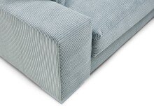 Wohnlandschaft >Siward< Daune, 6 Kissen, Bezug in Cord mint - 285x90x176cm (BxHxT)
