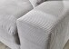 Wohnlandschaft >Siward< Daune, 6 Kissen, Bezug in Cord silbergrau - 285x90x176cm (BxHxT)