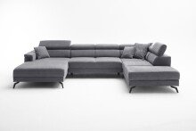 Wohnlandschaft >Silvie< U-Form, Stauram,...