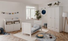 Babybett >Landwood< 3-fach höhenverstellbare...