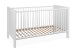 Babybett >Landwood< 3-fach höhenverstellbare Liegefläche, Weiß - 146x84x77cm (BxHxT)