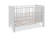 Babybett >Landwood< 3-fach höhenverstellbare Liegefläche, Weiß - 146x84x77cm (BxHxT)
