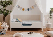 Umbauseiten >Image Landwood< in Weiß - 139x27x2,2cm (BxHxT)