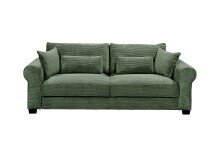 Schlafsofa >ANGELINA LUX.3DL<  Liegefläche 198x165cm, winter moss - 250x95x125 (BxHxT)
