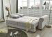 Schlafsofa >ANGELINA LUX.3DL< Liegefläche 198x165cm, dove - 250x95x125 (BxHxT)