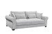 Schlafsofa >ANGELINA LUX.3DL< Liegefläche 198x165cm, dove - 250x95x125 (BxHxT)