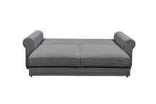 Schlafsofa >ANGELINA LUX.3DL< Liegefläche 198x165cm, ash - 250x95x125 (BxHxT)