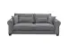 Schlafsofa >ANGELINA LUX.3DL< Liegefläche 198x165cm, ash - 250x95x125 (BxHxT)
