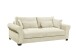 Schlafsofa >ANGELINA LUX.3DL< Liegefläche 198x165cm, cream - 250x95x125 (BxHxT)