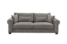 Schlafsofa >ANGELINA LUX.3DL< Liegefläche 198x165cm, mocca - 250x95x125 (BxHxT)