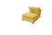 Schlafsofa - Sessel >CHARLIE 1FBK< Liegefläche 100x200cm, Bezug mustard - 103x75x83 (BxHxT)