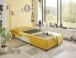 Schlafsofa - Sessel >CHARLIE 1FBK< Liegefläche 100x200cm, Bezug mustard - 103x75x83 (BxHxT)
