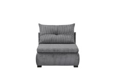 Schlafsofa - Sessel >CHARLIE 1FBK< Liegefläche 100x200cm, ash - 103x75x83 (BxHxT)
