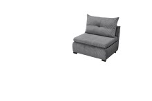 Schlafsofa - Sessel >CHARLIE 1FBK< Liegefläche 100x200cm, ash - 103x75x83 (BxHxT)