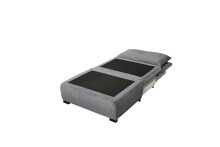 Schlafsofa - Sessel >CHARLIE 1FBK< Liegefläche 100x200cm, ash - 103x75x83 (BxHxT)