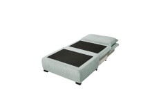 Schlafsofa - Sessel >CHARLIE 1FBK< Liegefläche 100x200cm, Bezug sage - 103x75x83 (BxHxT)