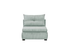 Schlafsofa - Sessel >CHARLIE 1FBK< Liegefläche 100x200cm, Bezug sage - 103x75x83 (BxHxT)